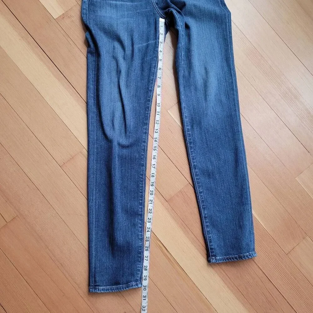 Adriano Goldschmied medium wash denim jeans slim leg closet staple‎
